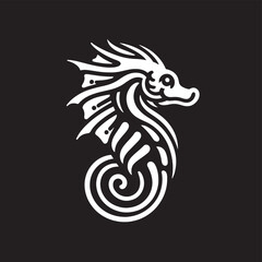 Vintage tribal eagle tattoo design featuring a stylized bird silhouette illustration with floral ornament elements and phoenix wing patterns as a vector art symbol for a nature logo