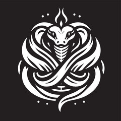 Tribal black and white heart tattoo design featuring a vector silhouette illustration with fantasy dragon wings and floral pattern art for a decorative symbol