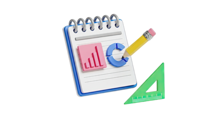 3D Illustration of Business Analytics and Planning