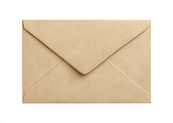 Light beige envelope on white background