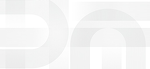 線と曲線で作られたライトグレーのアブストラクト背景素材
