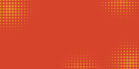 Dots halftone orange color pattern gradient texture with technology digital background