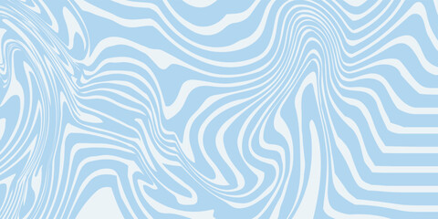 Abstract background seamless pattern with colorful waves. Trendy vector illustration in retro psychedelic style