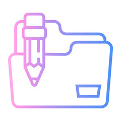 Obraz premium data integration Line Gradient Icon