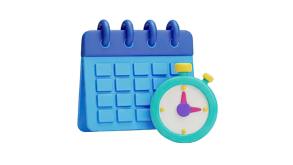 Calendar and Stopwatch Icon