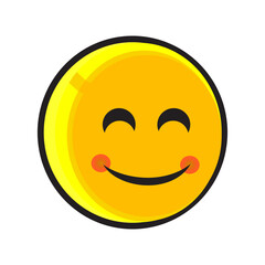 Fototapeta premium happy smiley face icon