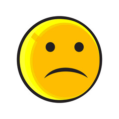 sad face emoticon