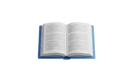 Obraz premium Open book with blue cover