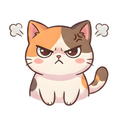 Obraz premium Cute Cat Character Set with Various Expressions