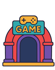 Game Entrance Illustration Design.