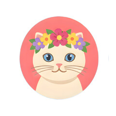 Fototapeta premium Cat Avatar Icon Set