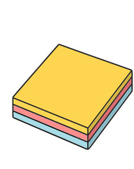 Stack of Colorful Paper.