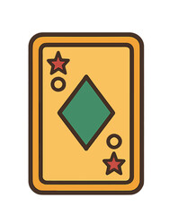 Two of Diamonds Card.