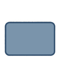 Gray Rectangle with Rounded Corners.