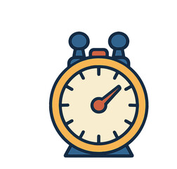 Simple Alarm Clock Icon.