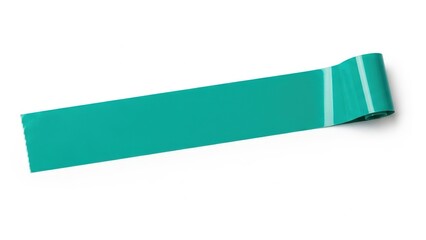 Teal Resistance Band Fitness Equipment.