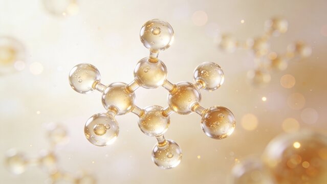 Premium cosmetic biotech ceramide complex designed to enhance skin barrier repair, visually represented in a scientific context for skincare solutions.