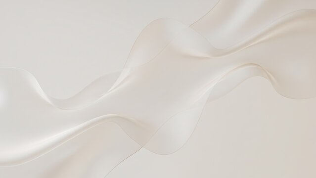 An abstract smooth wave texture on a soft beige background. - Powered by Adobe
