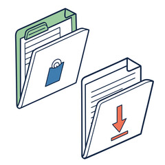 Organizing and Managing Digital Documents with Download and Access Features