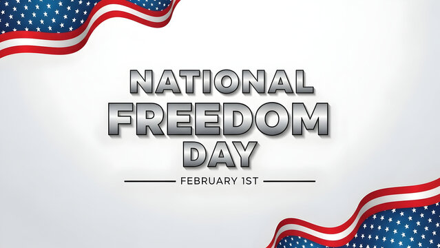 National freedom day celebration isolated  - Powered by Adobe