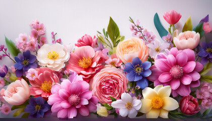 Vibrant Blossoms A Flower Arrangement Celebrating Spring