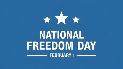 National freedom day february 1st isolated on transparent background