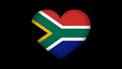 National freedom day south africa heart isolated on transparent background