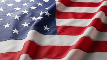 National freedom day american flag isolated on transparent background