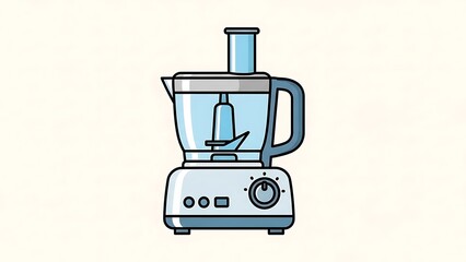 Obraz premium Illustration of Blender with Control Panel.