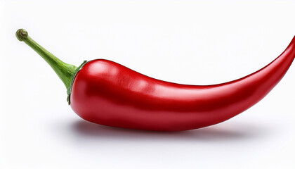 Red Hot Chili Pepper On A White Background Isolated Background