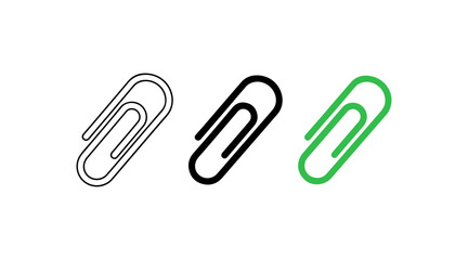 Obraz premium Three different paper clips