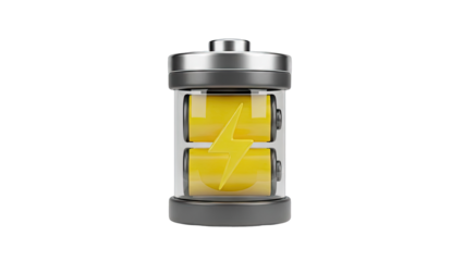 Battery with Lightning Bolt Icon
