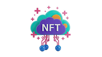 NFT Cloud Storage Concept Art