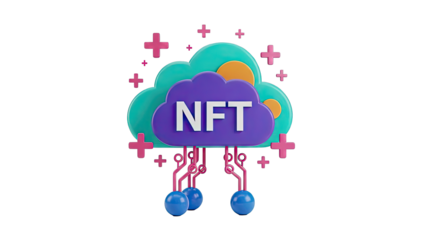 NFT Cloud Storage Concept Art