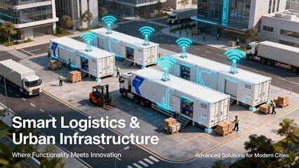 Smart logistics containers in urban area