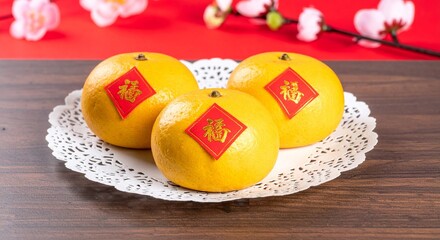 Chinese new year festival  with tangerines