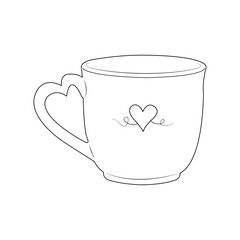 cup with heart