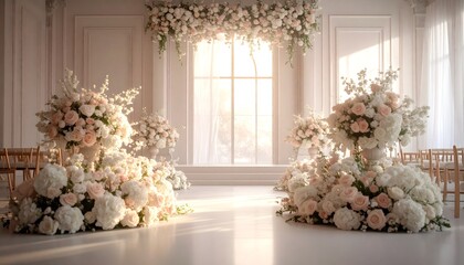 A high-resolution stock photo featuring a professional business team collaborating on a creative project in a bright modern office space