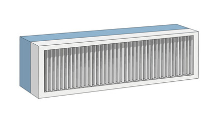 A clean HVAC air filter element, essential for healthy indoor air quality.