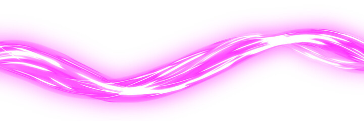 Neon pink Energy Burst with Flowing Glowing Light Lines