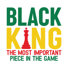 Black King The Most Important Piece In The Game Svg © creativekhadiza124