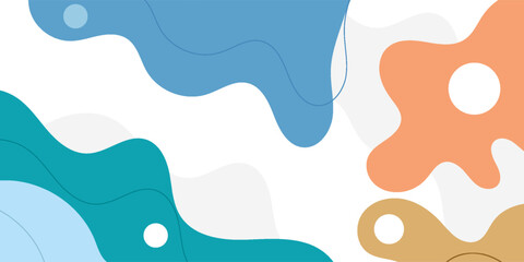 Abstract colorful 3D fluid liquid pattern design background. Modern creative trendy design in vector illustration