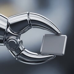 Robotic Arm Precision Handling Technology on gradient background