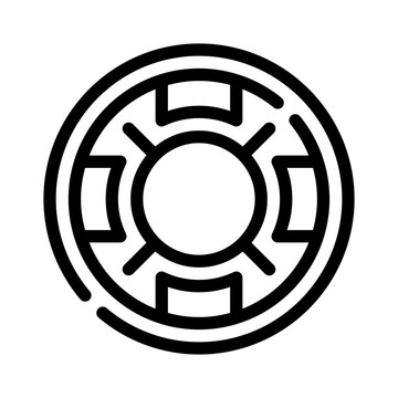 weight plate line icon