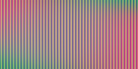 Obraz premium Vertical stripes with blended green and pink hues