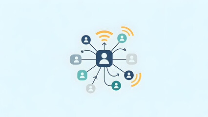 Connected Devices with Central Lock Icon.