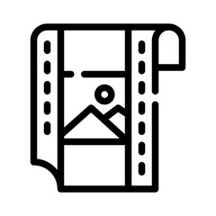 filmstrip line icon