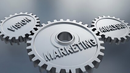 Interlocking Gears with Marketing Terms