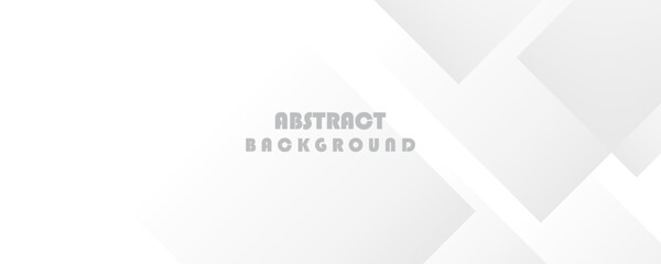 White Grey Silver Box Rectangle Abstract Background Vector Presentation Design