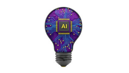 AI Light Bulb Concept